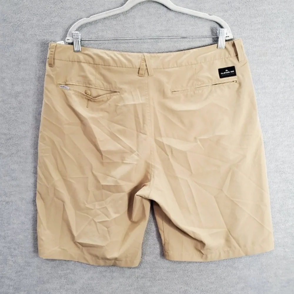 Quiksilver Men Shorts 38 Beige Chino Amphibian Pockets Dry Flight Eco‎ 9